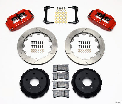 98-02 CAMARO FULL DISC BRAKE KIT,13" ROTORS,RED CALIPERS