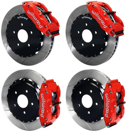 98-02 CAMARO FULL DISC BRAKE KIT,13" ROTORS,RED CALIPERS