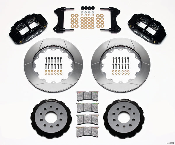 98-02 CAMARO FULL DISC BRAKE KIT,14/13" ROTORS,BLACK CALIPERS