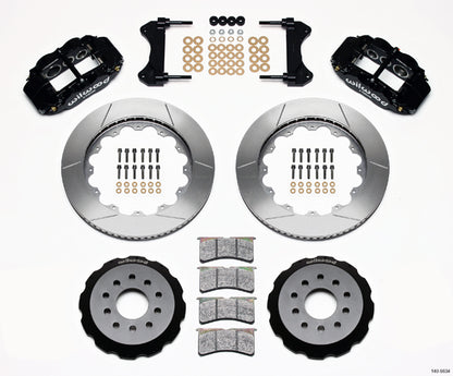 98-02 CAMARO FULL DISC BRAKE KIT,14/13" ROTORS,BLACK CALIPERS