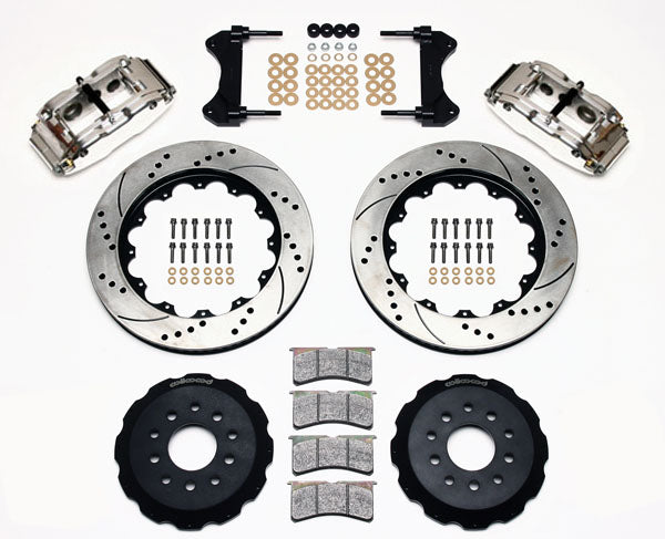 98-02 CAMARO,FIREBIRD KIT,FRONT,14" DRILLED ROTORS,6 PISTON POLISHED CALIPERS