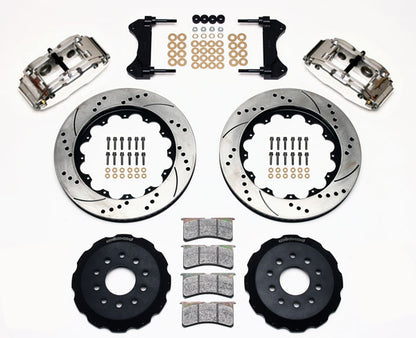 98-02 CAMARO,FIREBIRD KIT,FRONT,14" DRILLED ROTORS,6 PISTON POLISHED CALIPERS