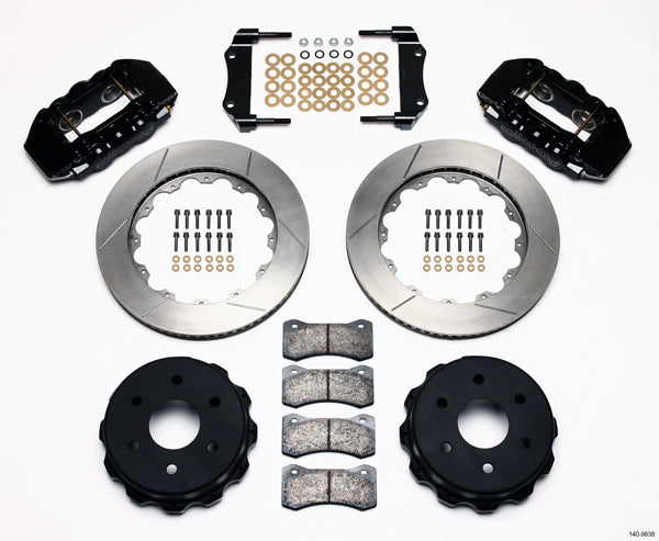 00-06 GM SUV FULL DISC BRAKE KIT,16/14" ROTORS,BLACK CALIPERS