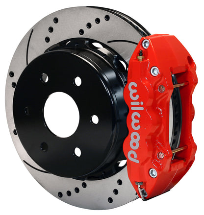 99-18 GM 1500 TRUCK/SUV W/2 PISTON OE,REAR,AERO4 RED CALIPERS,14.25" DRILLED