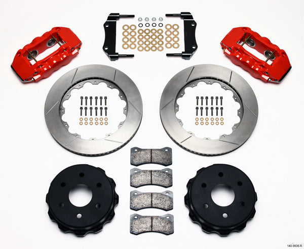 99-18 GM 1500 TRUCK/SUV W/2 PISTON OE,REAR,AERO4 RED CALIPERS,14.25" ROTORS