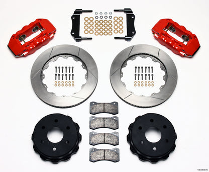 99-18 GM 1500 TRUCK/SUV W/2 PISTON OE,REAR,AERO4 RED CALIPERS,14.25" ROTORS