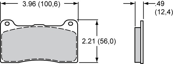BRAKE PADS,7812 BP-20,DP,DL W/BB,(4)