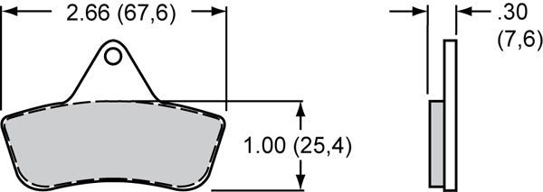 BRAKE PADS,4108,PS-1,METALLIC (4)