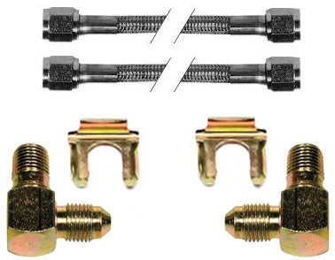 97-13 CORVETTE FULL DISC BRAKE KIT,14" DRILLED ROTORS,BLACK CALIPERS