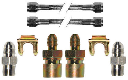 99-18 GM TRUCK/SUV FULL DISC BRAKE KIT,16/14" DRILLED ROTORS,RED CALIPERS