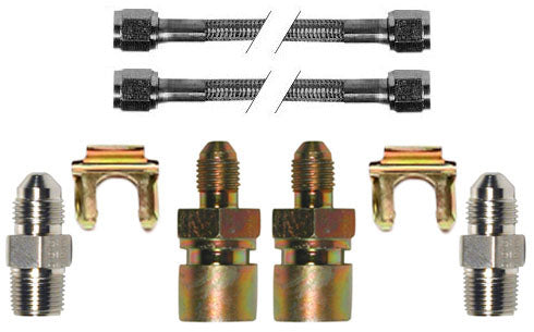 99-10 GM 2500 TRUCK/SUV FULL DISC BRAKE KIT,16" DRILLED ROTORS,RED,4.84" CENTER