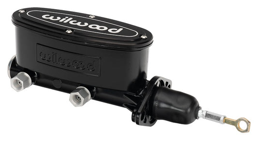 TANDEM MASTER CYLINDER,64-73 MUSTANG,W/PUSHROD,BLACK