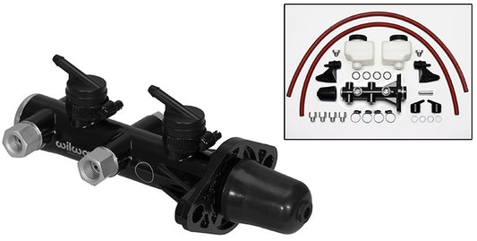 TANDEM MASTER CYLINDER,REMOTE KIT,1" BORE,BLACK