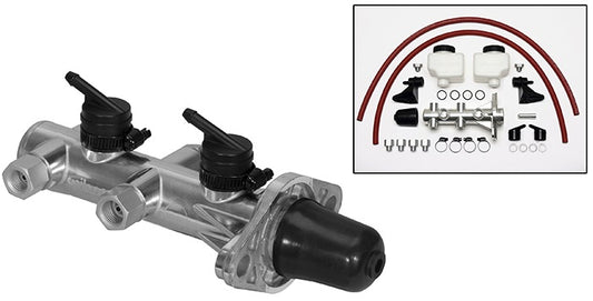TANDEM MASTER CYLINDER,REMOTE KIT,1 1/8" BORE,POLISHED