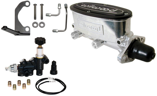 TANDEM MASTER CYLINDER & PROPORTIONING VALVE SET,1 1/8",POLISHED