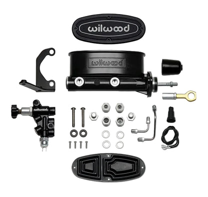 TANDEM MC & PROPORTIONING VALVE SET,64-73 MUSTANG,BLACK