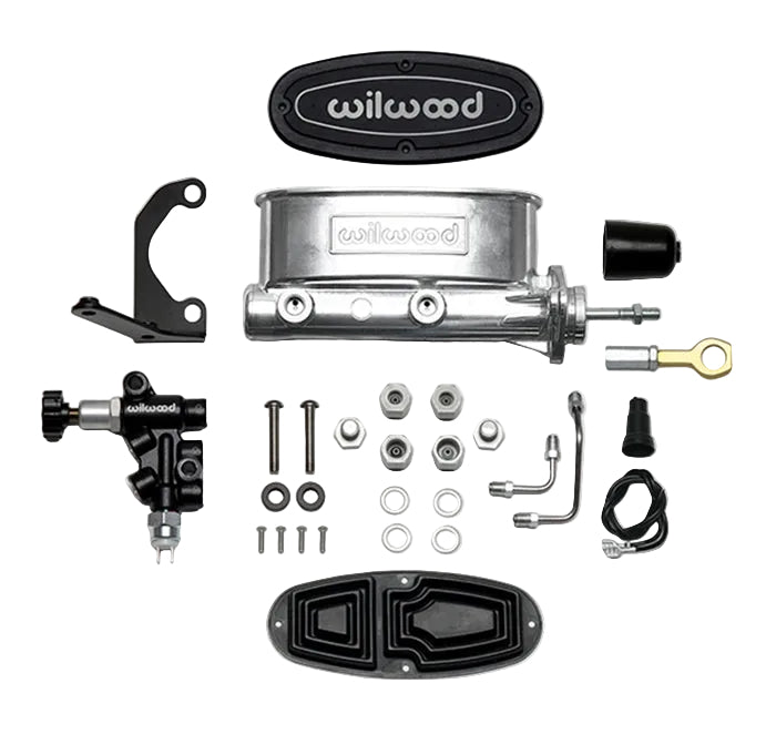 TANDEM MC & PROPORTIONING VALVE SET,64-73 MUSTANG,CHROME