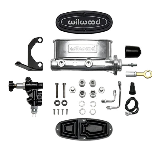 TANDEM MC & PROPORTIONING VALVE SET,64-73 MUSTANG,CHROME