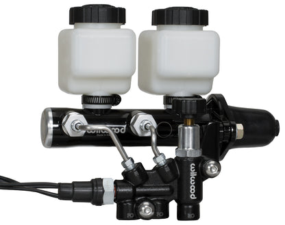 TANDEM REMOTE MASTER CYLINDER & VALVE SET,1 1/8",BLACK
