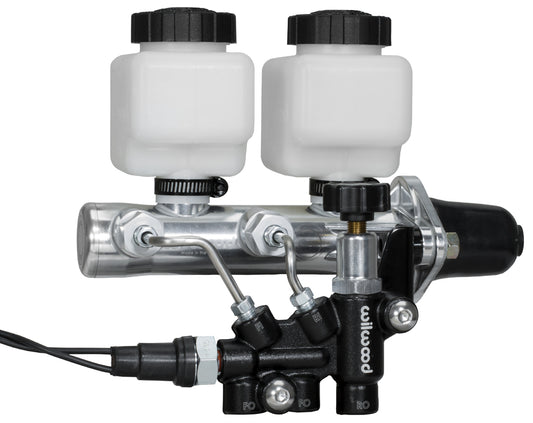 TANDEM REMOTE MASTER CYLINDER & VALVE SET,1 1/8",POLISHED