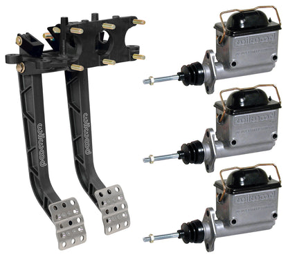 BRAKE & CLUTCH PEDALS,REVERSE SWING,6.25:1,W/ 3 MASTER CYLINDERS,3/4",7/8",1"