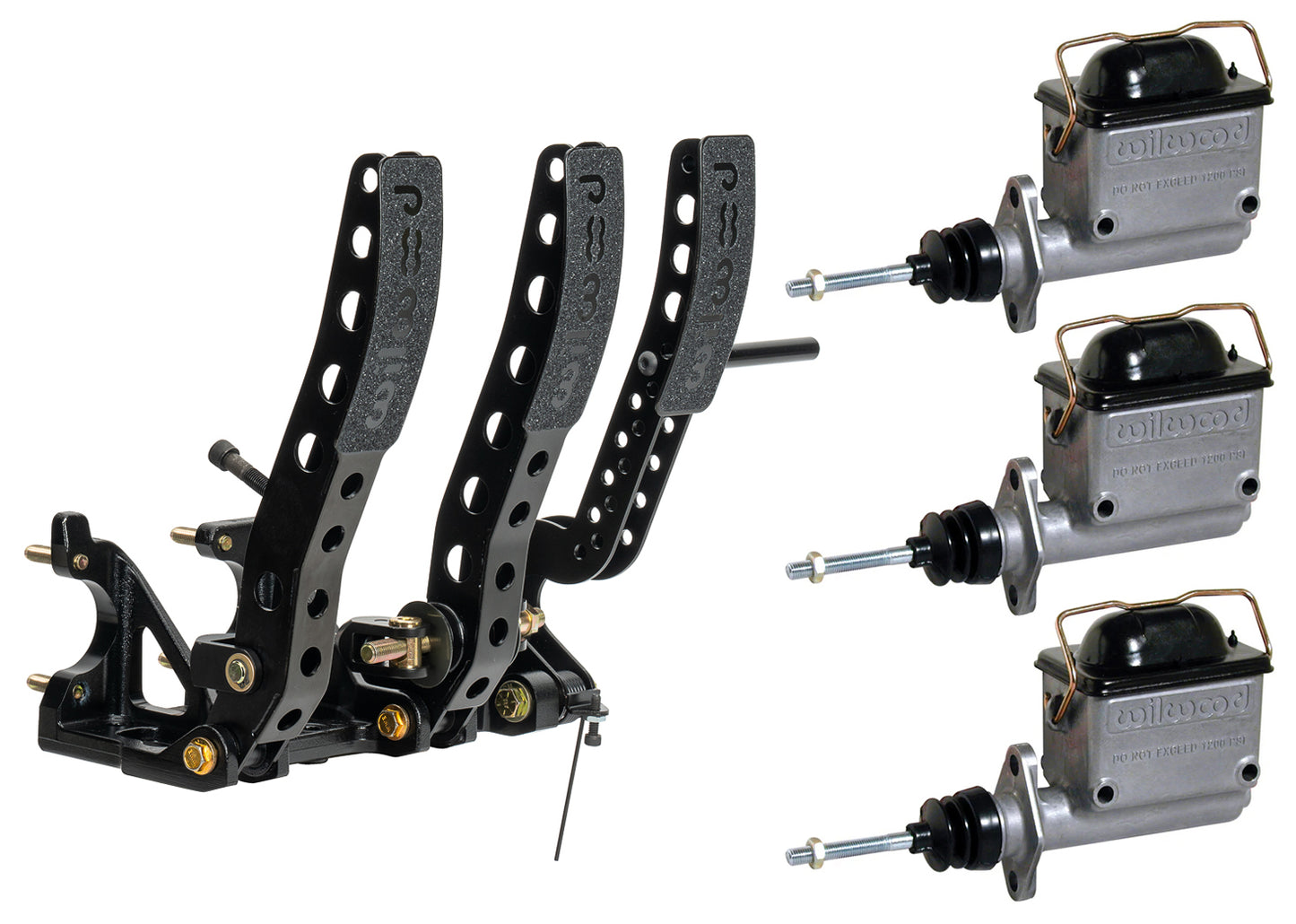 BRAKE CLUTCH & THROTTLE PEDAL ASSEMBLY,FLOOR,5.25:1,W/3 M/C,3/4",7/8",1"