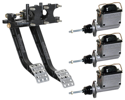 BRAKE & CLUTCH PEDALS,REVERSE SWING,STAGGERED,3 MASTER CYLINDERS,3/4",7/8",1"