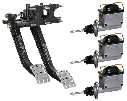 BRAKE & CLUTCH PEDALS,REVERSE SWING,STAGGERED,3 MASTER CYLINDERS,3/4",7/8",1"