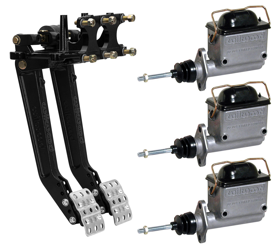 BRAKE & CLUTCH PEDALS,REVERSE SWING,5.5-6.25:1,3 MASTER CYLINDERS,3/4",7/8",1"