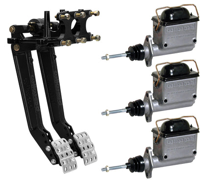 BRAKE & CLUTCH PEDALS,REVERSE SWING,5.5-6.25:1,3 MASTER CYLINDERS,3/4",7/8",1"