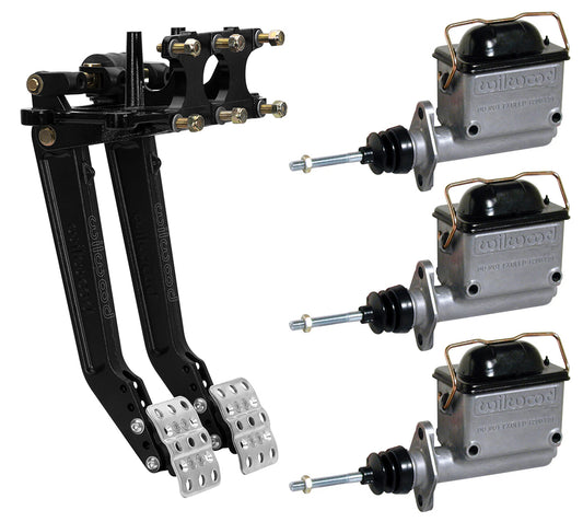 BRAKE & CLUTCH PEDALS,REVERSE SWING,5.5-6.25:1,3 MASTER CYLINDERS,3/4",7/8",1"