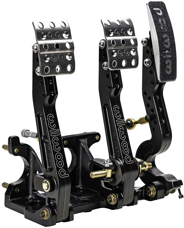 TRIPLE FLOOR MOUNT PEDAL ASSY,ADJ. RATIO,THROTTLE LINKAGE,FRONT ENGINE CARS