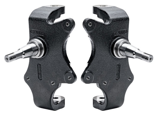 WWE TRI-FIVE PRO SPINDLE PAIR,55-57 CHEVY,2" DROP