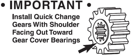 QUICKCHANGE GEARSET 1",6 SPLINE,#9,16T/23T