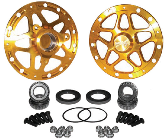 HUB KIT,FRONT,PAIR,MIDGET & SPRINT,GOLD