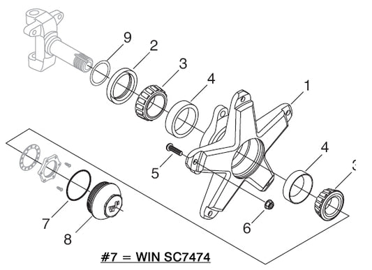 O-RING,FRONT HUB CAP,5 SPOKE FRONT HUB