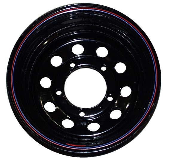 LW STEEL WHEEL,BLACK,15X8,5X6.5,3.75