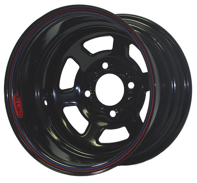 LW STEEL WHEEL,BLACK,SPORTSMAN SERIES,13X8,4X4.25,4" BACKSPACING