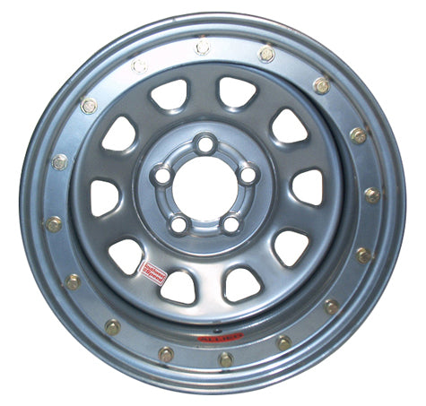 LW STEEL WHEEL,SILVER,DAYTONA SERIES,15X8,5X4.5,BEADLOCK,3" BACKSPACING