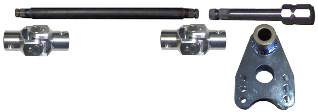 FULL STEERING SHAFT KIT W/U-JOINTS & BRACKET