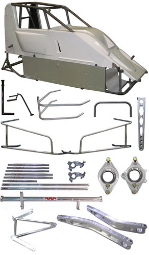 CHASSIS KIT,RACER,BODY,TIN,AXLE,NERFS