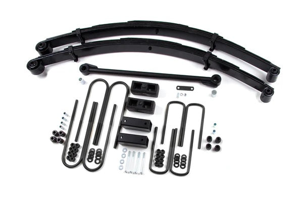 ZONE 1999-2004 F-250,F-350 SUPER-DUTY 4WD WITH RADIUSED U-BOLTS,4" LIFT KIT