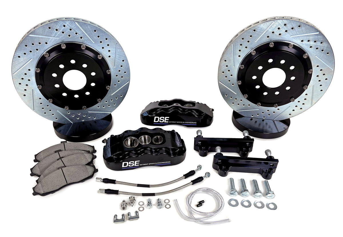DSE 14" FRONT PRO+ BRAKE SYSTEM 6P,DSE SUBFRAME,C5/C6 SPINDLES