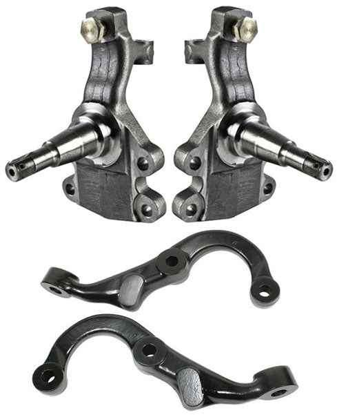 67-69 FULL 2" DROP,BRAKES,REAR KIT,BLACK