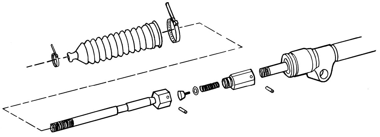 MUSTANG II & T-BIRD R&P EXTENSION KIT,POWER