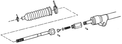 MUSTANG II & T-BIRD R&P EXTENSION KIT,POWER