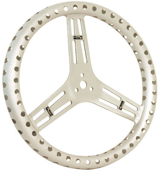 STEERING WHEEL,15",UNCOATED,DRILLED,FLAT,1 1/4