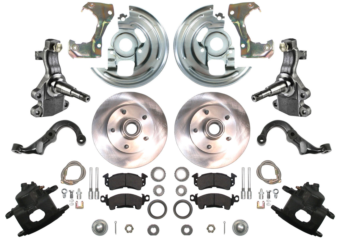 67-69 F-BODY DISC BRAKE & 2" DROP SPINDLE KIT,11" ROTORS,CALIPERS