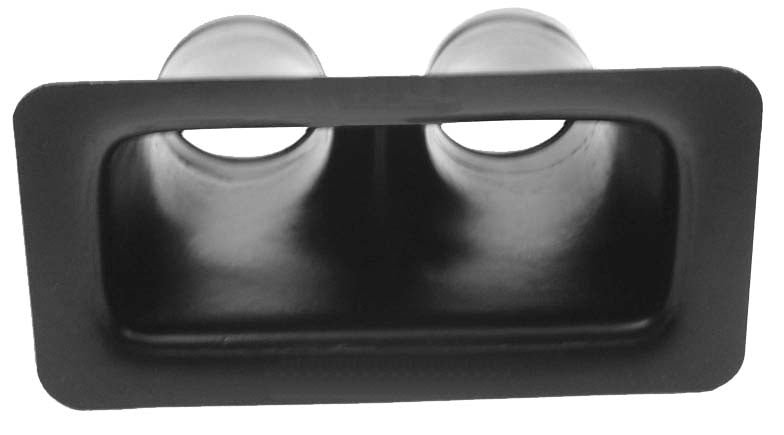 BRAKE DUCT,DUAL,3" INLET,BLACK