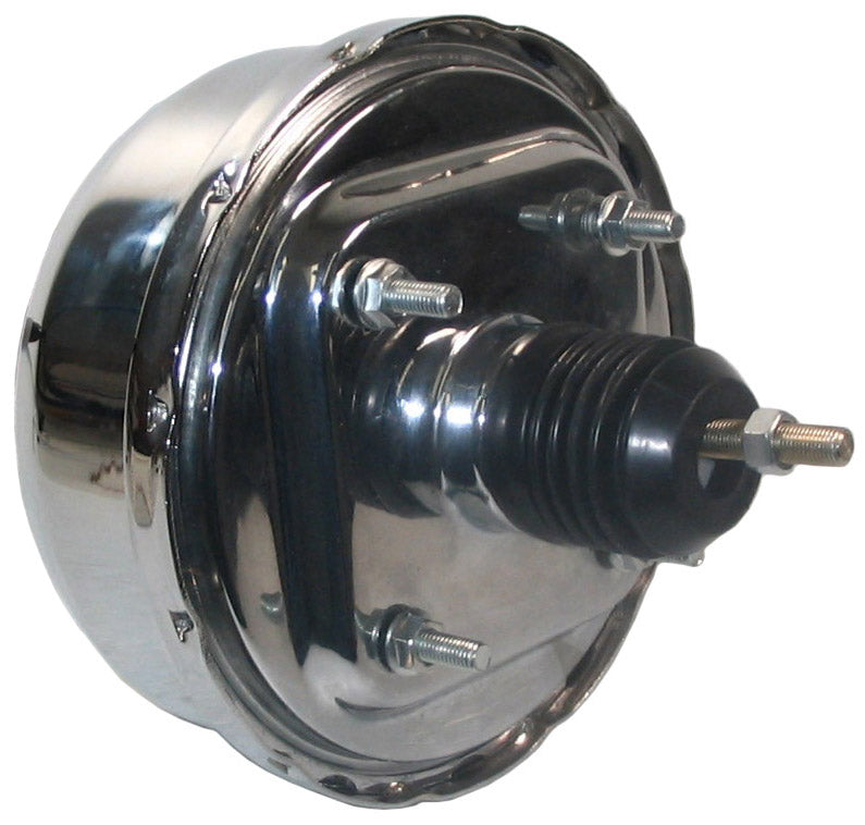 POWER BRAKE BOOSTER,8" DIAMETER SINGLE,CHROME